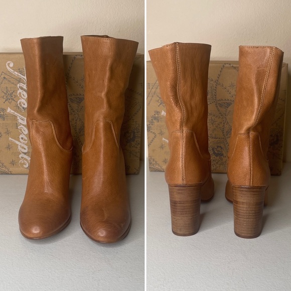 Free People Dakota Nappa Leather Boots EU38/US8 - Picture 9 of 16